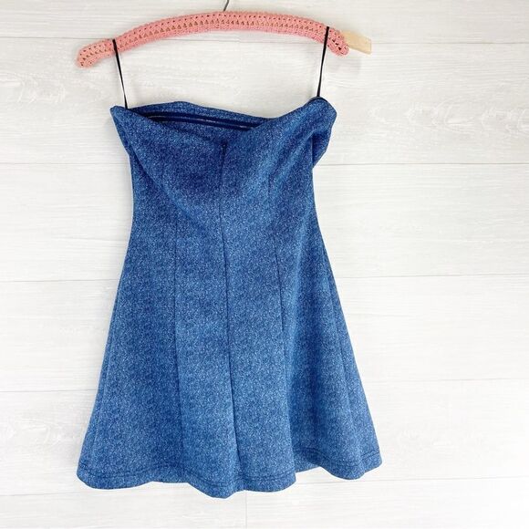 Miscreants Denim Cupid Strapless Mini Dress NWT - Picture 4 of 6